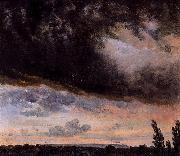 Johan Christian Dahl Cloud Study with Horizon oil on canvas